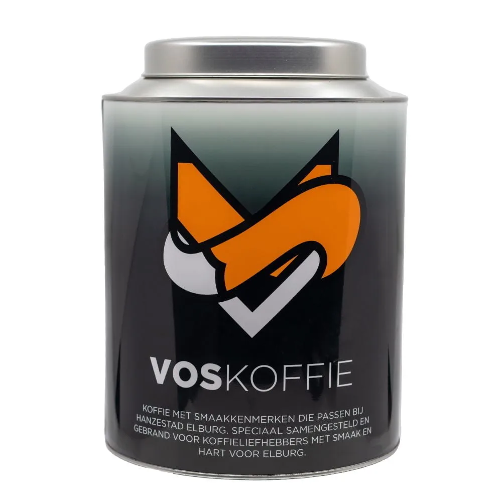 Blik XL koffiebonen - Vos Koffie - 1 kg